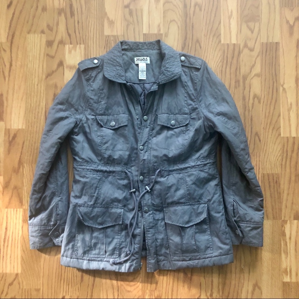 Utility Jacket Coat Gray